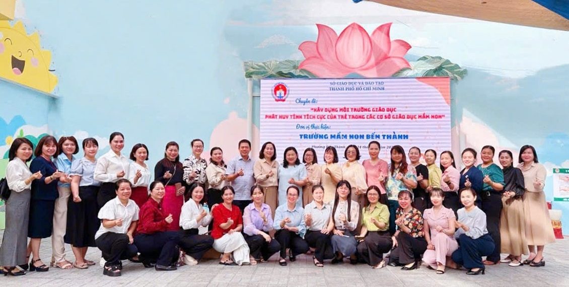 TRƯỜNG MẦM NON BẾN THÀNH ĐÓN TIẾP CÁC TRƯỜNG MẦM NON CỤM 3 VÀ CỤM 16 TPHCM VỀ DỰ CHUYÊN ĐỀ