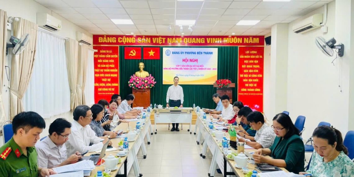 PHƯỜNG BẾN THÀNH TỔ CHỨC HỘI NGHỊ GÓP Ý VĂN KIỆN ĐẠI HỘI ĐẠI BIỂU ĐẢNG BỘ PHƯỜNG BẾN THÀNH LẦN THỨ I, NHIỆM KỲ 2025 – 2030