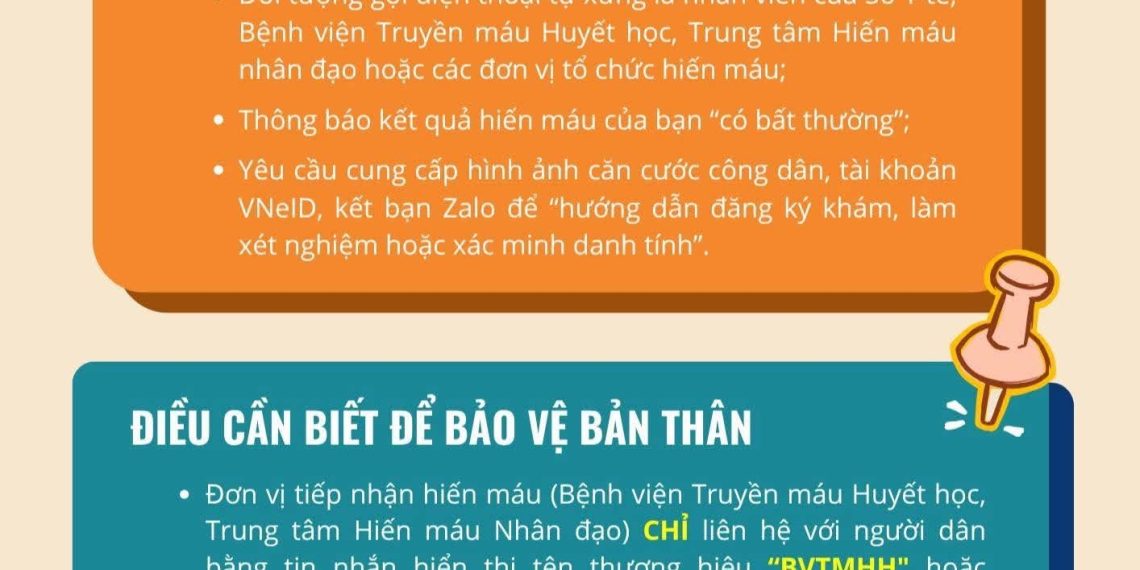 THỦ ĐOẠN LỪA ĐẢO LIÊN QUAN HOẠT ĐỘNG HIẾN MÁU