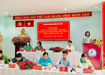 HỘI ĐỒNG NHÂN DÂN PHƯỜNG BẾN THÀNH TIẾP XÚC CỬ TRI TRƯỚC KỲ HỌP THỨ 2