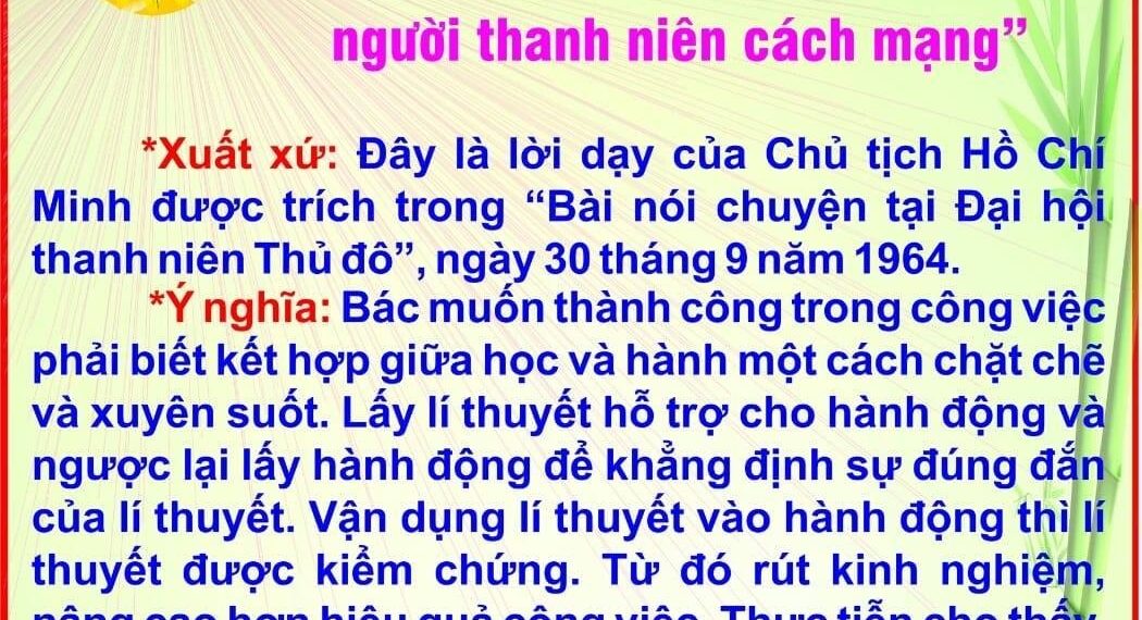 NHỚ LỜI BÁC DẠY!