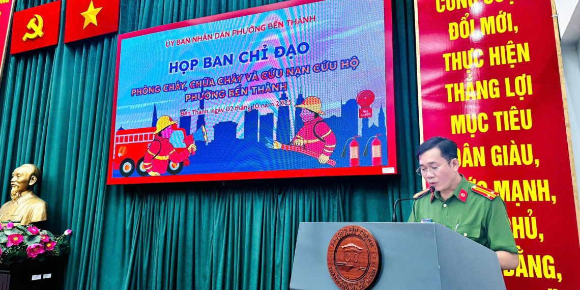 📌 PHƯỜNG BẾN THÀNH HỌP BAN CHỈ ĐẠO VỀ PHÒNG CHÁY CHỮA CHÁY VÀ CỨU NẠN, CỨU HỘ