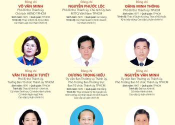 BỘ CHÍNH TRỊ CHỈ ĐỊNH BAN THƯỜNG VỤ THÀNH ỦY TPHCM NHIỆM KỲ 2025-2030 GỒM 29 ĐỒNG CHÍ