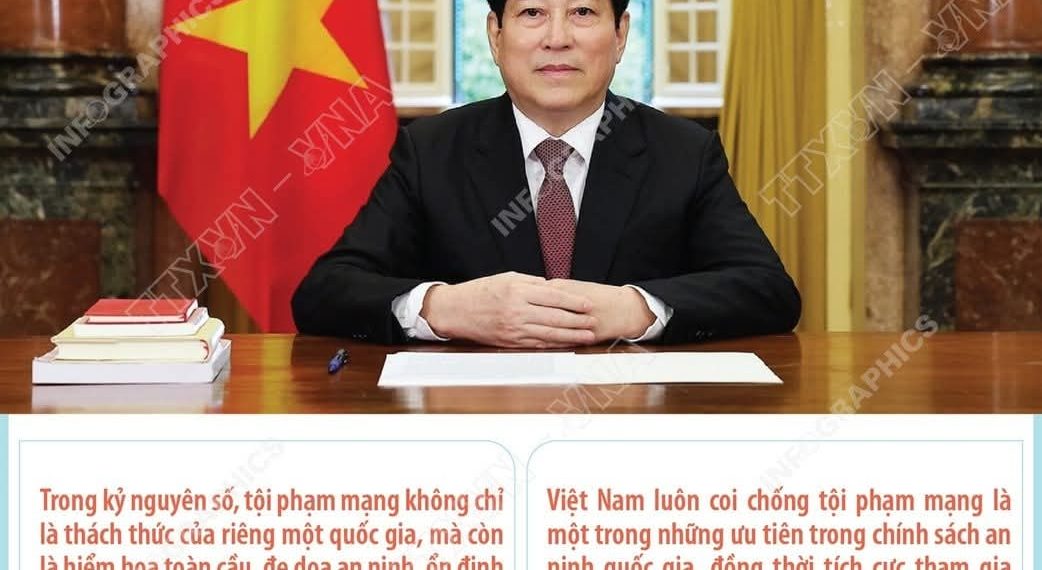 MỘT SỐ NỘI DUNG CHÍNH TRONG THÔNG ĐIỆP CỦA CHỦ TỊCH NƯỚC LƯƠNG CƯỜNG NHÂN DỊP VIỆT NAM ĐĂNG CAI LỄ MỞ KÝ CÔNG ƯỚC CỦA LIÊN HỢP QUỐC VỀ CHỐNG TỘI PHẠM MẠNG