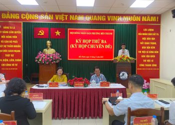 HỘI ĐỒNG NHÂN DÂN PHƯỜNG BẾN THÀNH TỔ CHỨC KỲ HỌP THỨ 3 (KỲ HỌP CHUYÊN ĐỀ)