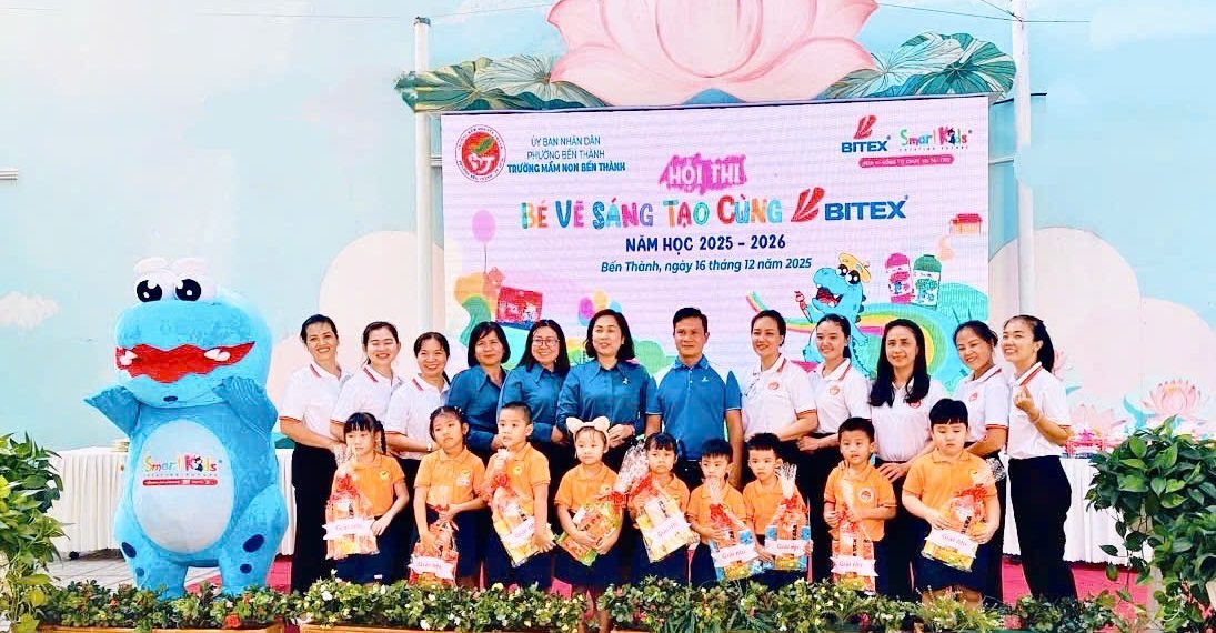 HỘI THI “BÉ VẼ SÁNG TẠO CÙNG BITEX” – SÂN CHƠI NGHỆ THUẬT CHO CÁC BÉ TRƯỜNG MẦM NON BẾN THÀNH