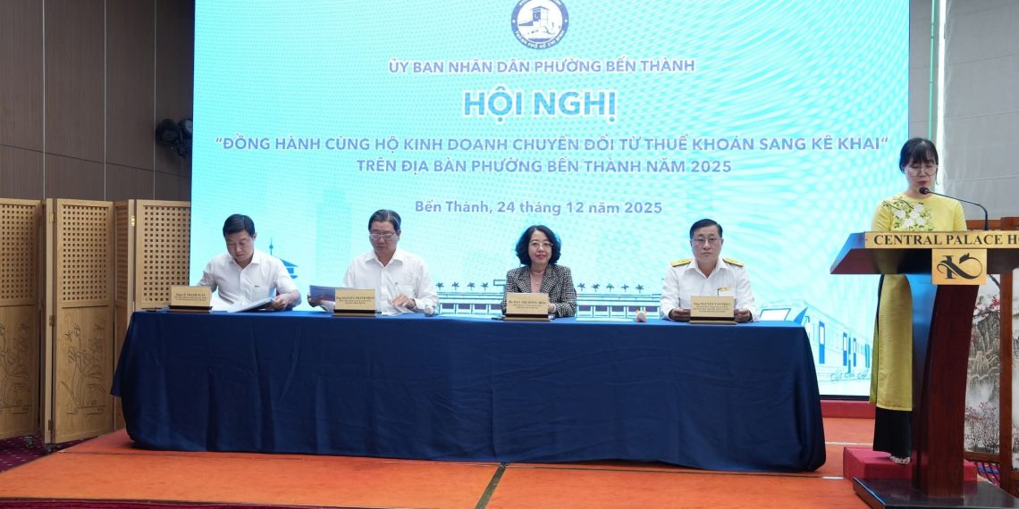 PHƯỜNG BẾN THÀNH ĐỒNG HÀNH, HỖ TRỢ HỘ KINH DOANH CHUYỂN ĐỔI TỪ THUẾ KHOÁN SANG KÊ KHAI
