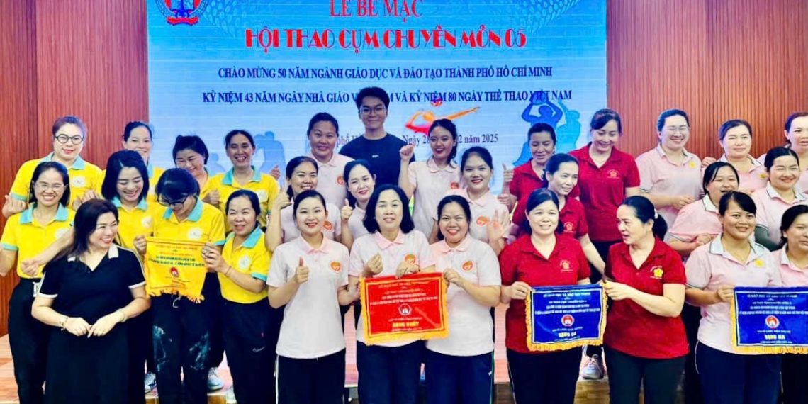 TRƯỜNG MẦM NON BẾN THÀNH ĐẠT THÀNH TÍCH XUẤT SẮC TẠI HỘI THAO CỤM 5 – THÀNH PHỐ HỒ CHÍ MINH