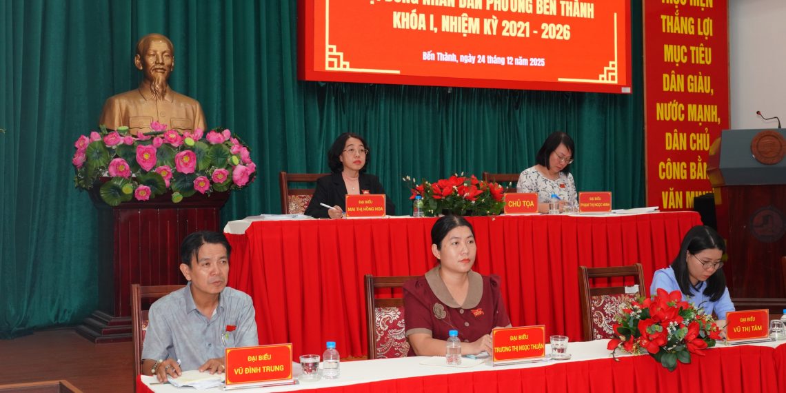 PHƯỜNG BẾN THÀNH TIẾP XÚC CỬ TRI SAU KỲ HỌP THỨ TƯ HĐND NHIỆM KỲ 2021 – 2026