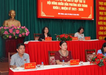 PHƯỜNG BẾN THÀNH TIẾP XÚC CỬ TRI SAU KỲ HỌP THỨ TƯ HĐND NHIỆM KỲ 2021 – 2026
