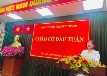 ĐẢNG ỦY PHƯỜNG BẾN THÀNH CHÀO CỜ ĐẦU NĂM 2026: KHỞI ĐẦU MỚI, KHÍ THẾ MỚI