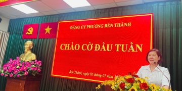 ĐẢNG ỦY PHƯỜNG BẾN THÀNH CHÀO CỜ ĐẦU NĂM 2026: KHỞI ĐẦU MỚI, KHÍ THẾ MỚI