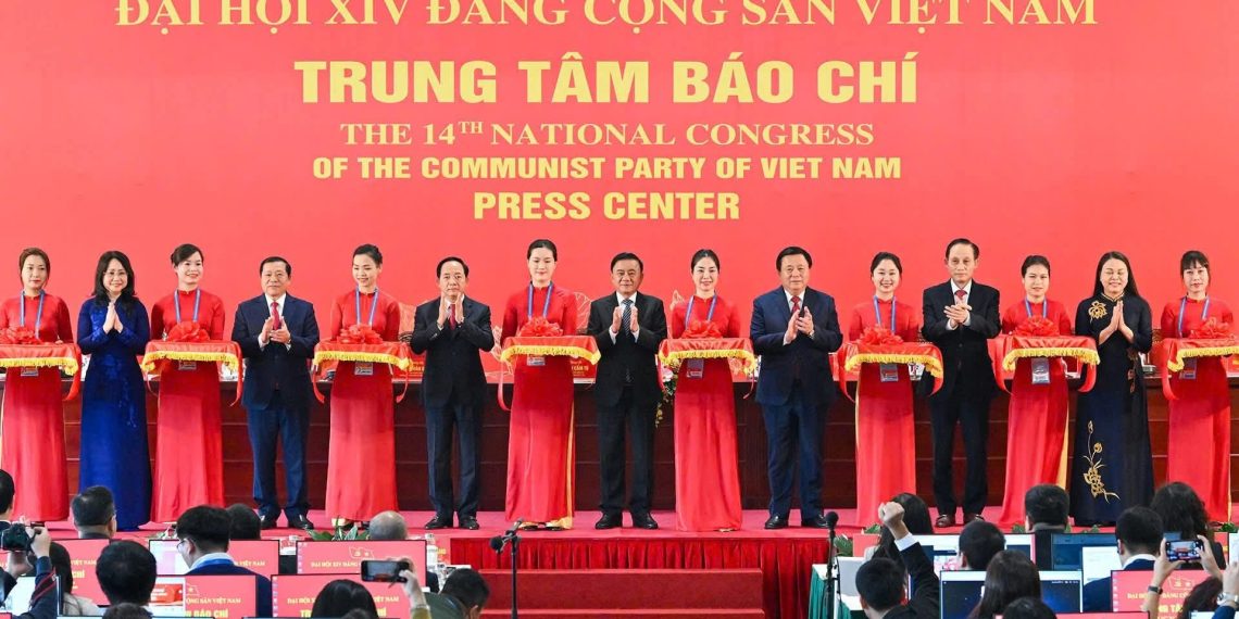 KHAI TRƯƠNG TRUNG TÂM BÁO CHÍ, HỌP BÁO QUỐC TẾ VỀ ĐẠI HỘI XIV CỦA ĐẢNG