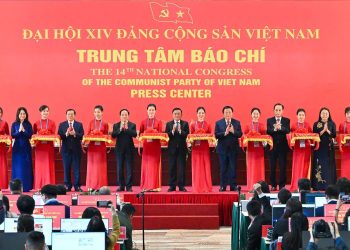 KHAI TRƯƠNG TRUNG TÂM BÁO CHÍ, HỌP BÁO QUỐC TẾ VỀ ĐẠI HỘI XIV CỦA ĐẢNG