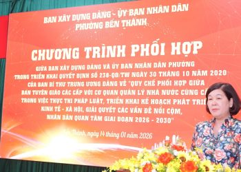 BAN XÂY DỰNG ĐẢNG VÀ UBND PHƯỜNG BẾN THÀNH KÝ KẾT CHƯƠNG TRÌNH PHỐI HỢP GIAI ĐOẠN 2026 – 2030