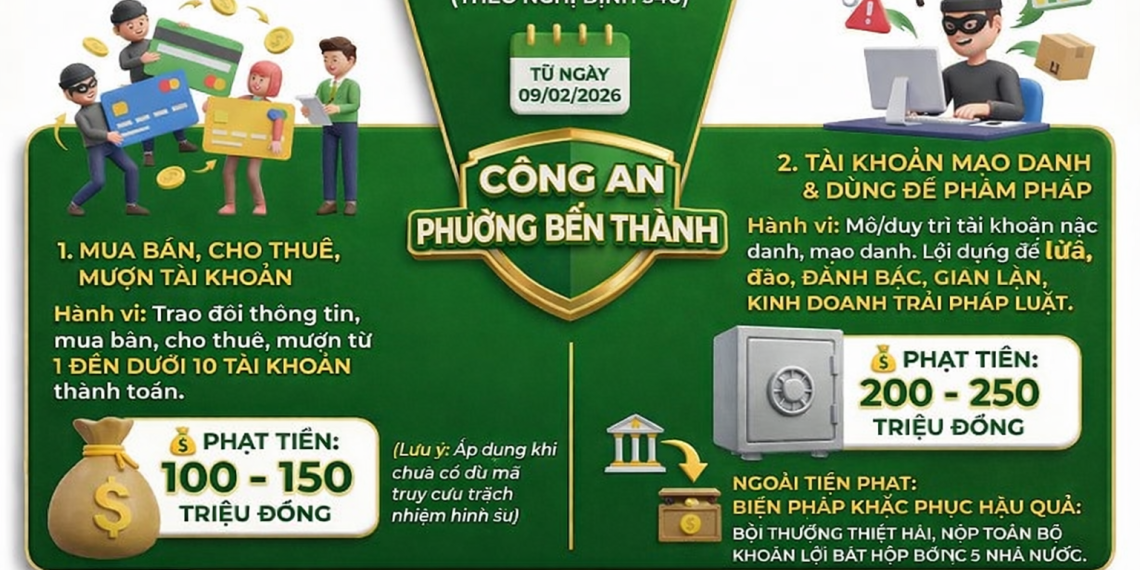 BÁN TÀI KHOẢN NGÂN HÀNG: CẦM VÀI TRIỆU – PHẠT VÀI TRĂM TRIỆU!