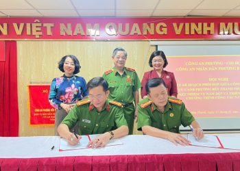 HỘI NGHỊ KÝ KẾT KẾ HOẠCH PHỐI HỢP GIỮA CÔNG AN PHƯỜNG VÀ CHI HỘI CỰU CAND PHƯỜNG BẾN THÀNH