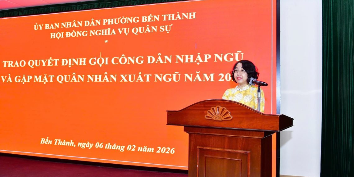 PHƯỜNG BẾN THÀNH TRAO LỆNH GỌI CÔNG DÂN NHẬP NGŨ NĂM 2026