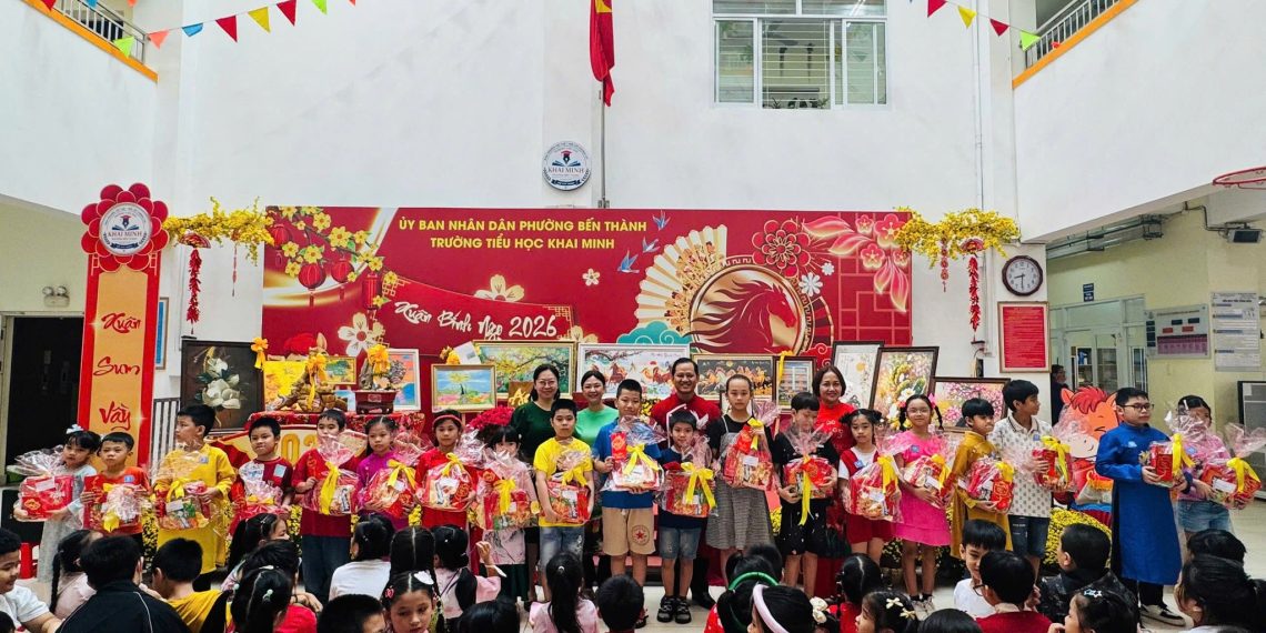 TRƯỜNG TIỂU HỌC KHAI MINH TỔ CHỨC NGÀY HỘI “XUÂN YÊU THƯƠNG 2026” – LAN TỎA ẤM ÁP, CHẮP CÁNH YÊU THƯƠNG