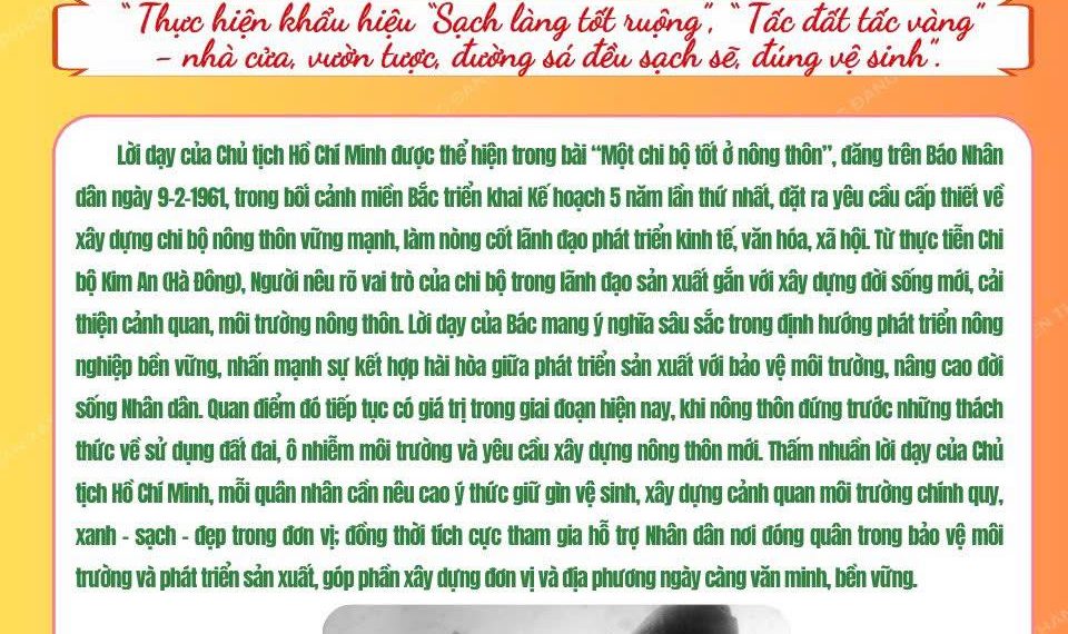 HỌC BÁC LÒNG TA TRONG SÁNG HƠN!