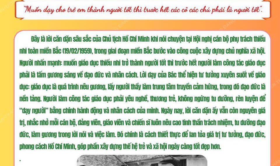 HỌC BÁC LÒNG TA TRONG SÁNG HƠN!