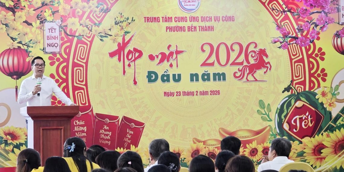 TRUNG TÂM CUNG ỨNG DỊCH VỤ CÔNG PHƯỜNG BẾN THÀNH HỌP MẶT ĐẦU NĂM BÍNH NGỌ 2026