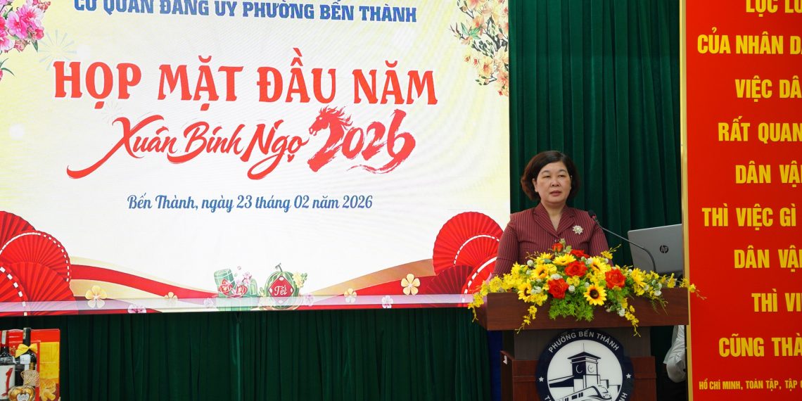 CƠ QUAN ĐẢNG ỦY PHƯỜNG BẾN THÀNH HỌP MẶT ĐẦU NĂM XUÂN BÍNH NGỌ 2026