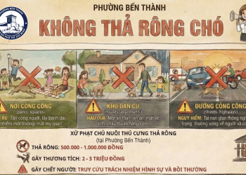 THÔNG BÁO VỀ VIỆC QUẢN LÝ VẬT NUÔI TRÊN ĐỊA BÀN PHƯỜNG BẾN THÀNH