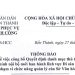Thông báo về việc công bố Quyết định danh mục thủ tục hành chính nội bộ mới ban hành lĩnh vực Di sản văn hóa thuộc phạm vi chức năng quản lý của Sở Văn hóa và Thế thao