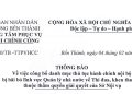Thông báo về việc công bố danh mục thủ tục hành chính nội bộ bị bãi bỏ lĩnh vực Quản lý nhà nước về Thi đua, khen thưởng thuộc thẩm quyền giải quyết của Sở Nội vụ