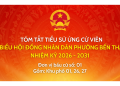 TRÂN TRỌNG GIỚI THIỆU TIỂU SỬ VÀ CHƯƠNG TRÌNH HÀNH ĐỘNG CỦA ỨNG CỬ VIÊN ĐẠI BIỂU HỘI ĐỒNG NHÂN DÂN PHƯỜNG BẾN THÀNH NHIỆM KỲ 2026 – 2031
