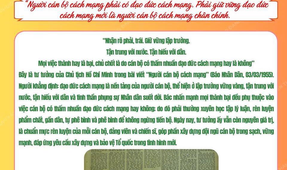 HỌC BÁC LÒNG TA TRONG SÁNG HƠN!