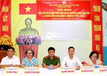 ĐƠN VỊ BẦU CỬ SỐ 1 PHƯỜNG BẾN THÀNH TIẾP XÚC CỬ TRI KHU PHỐ 1