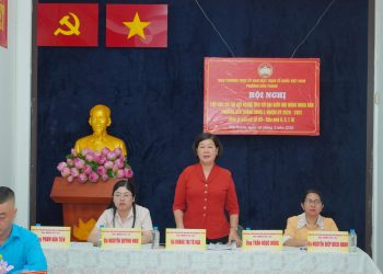 CÁC ỨNG CỬ VIÊN HĐND PHƯỜNG BẾN THÀNH ĐƠN VỊ BẦU CỬ SỐ 3 TIẾP XÚC CỬ TRI KHU PHỐ 8