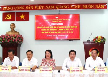 ĐƠN VỊ BẦU CỬ SỐ 4 PHƯỜNG BẾN THÀNH TIẾP XÚC CỬ TRI KHU PHỐ 9