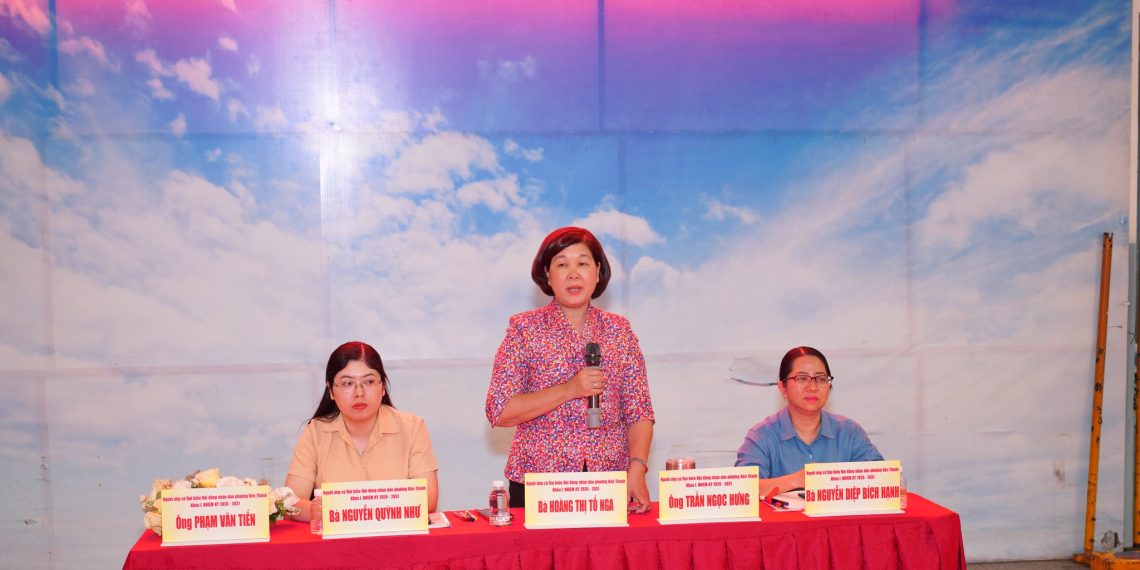 ĐƠN VỊ BẦU CỬ SỐ 3 PHƯỜNG BẾN THÀNH TIẾP XÚC CỬ TRI KHU PHỐ 5