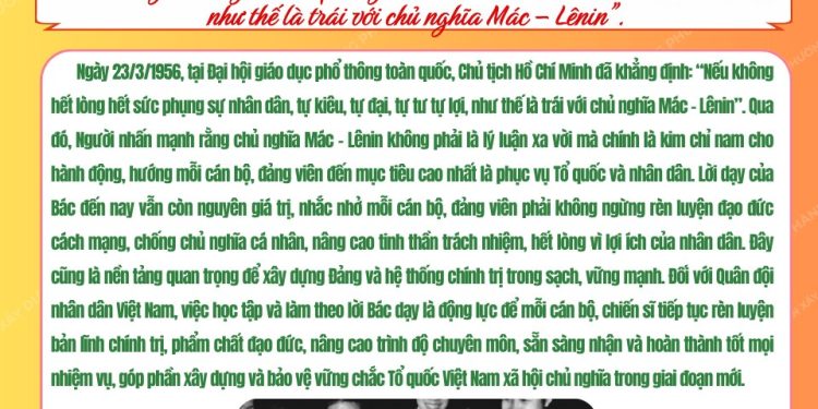 HỌC BÁC LÒNG TA TRONG SÁNG HƠN!