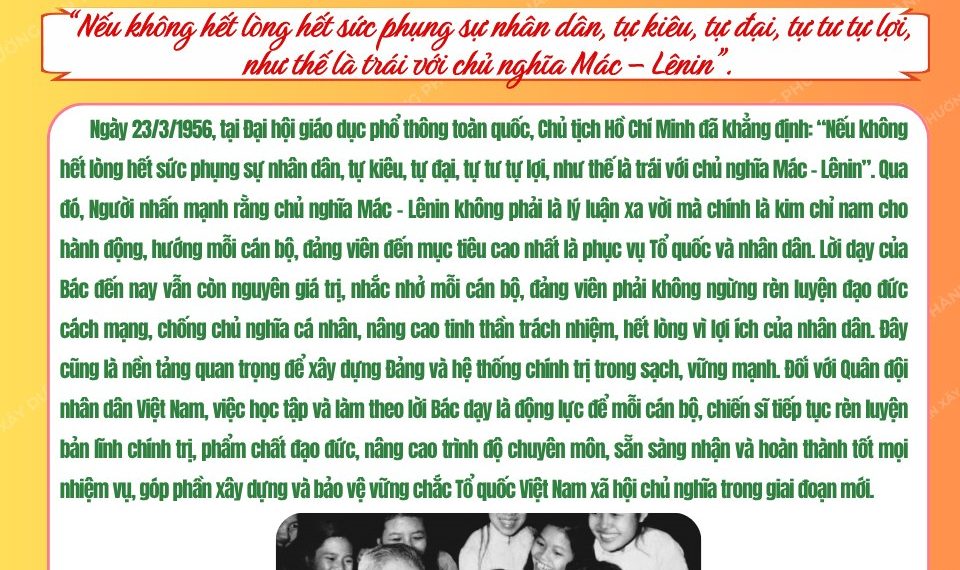 HỌC BÁC LÒNG TA TRONG SÁNG HƠN!