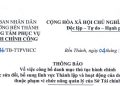 Thông báo số 46 về việc công bố danh mục thủ tục hành chính được sửa đổi, bổ sung lĩnh vực Thành lập và hoạt động của doanh nghiệp thuộc phạm vi chức năng quản lý của Sở Tài chính