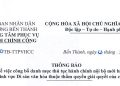Thông báo số 50 về việc công bố danh mục thủ tục hành chính nội bộ mới ban hành lĩnh vực Di sản văn hóa thuộc thẩm quyền giải quyết của cấp tỉnh