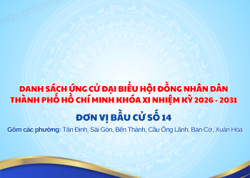 DANH SÁCH ỨNG CỬ HỘI ĐỒNG NHÂN DÂN THÀNH PHỐ HỒ CHÍ MINH NHIỆM KỲ 2026 – 2031