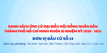 DANH SÁCH ỨNG CỬ HỘI ĐỒNG NHÂN DÂN THÀNH PHỐ HỒ CHÍ MINH NHIỆM KỲ 2026 – 2031