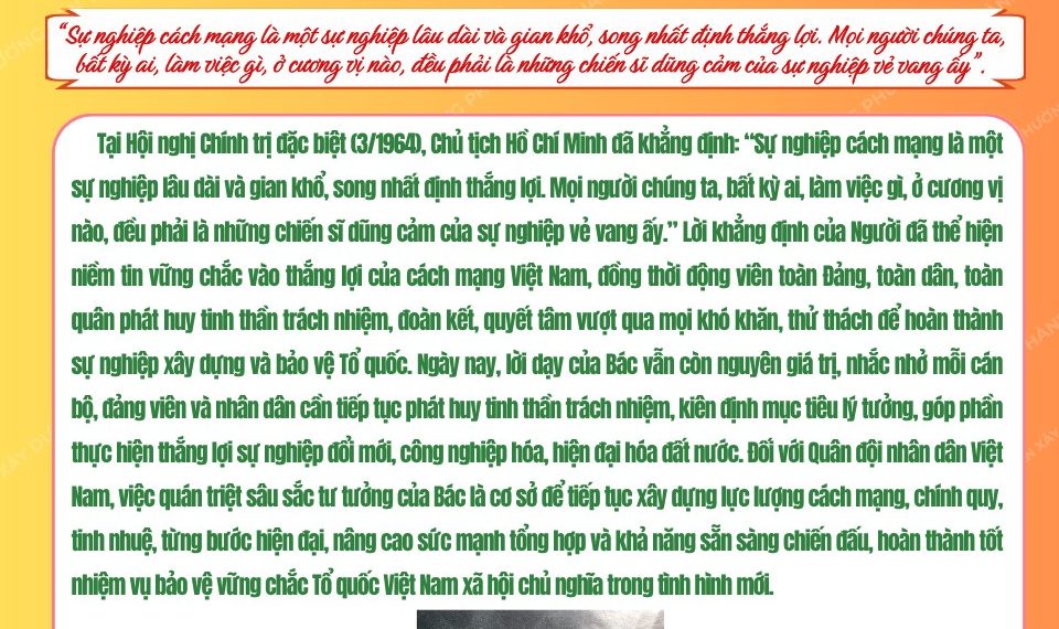 HỌC BÁC LÒNG TA TRONG SÁNG HƠN!