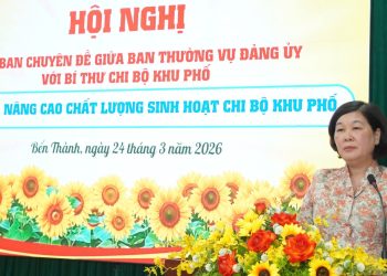 PHƯỜNG BẾN THÀNH CỦNG CỐ, NÂNG CAO CHẤT LƯỢNG SINH HOẠT CHI BỘ KHU PHỐ