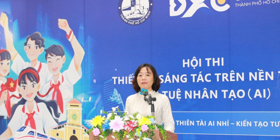 KHAI MẠC HỘI THI THIẾT KẾ, SÁNG TÁC TRÊN NỀN TẢNG TRÍ TUỆ NHÂN TẠO (AI) DÀNH CHO HỌC SINH PHƯỜNG BẾN THÀNH