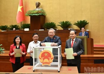 BẦU 6 PHÓ CHỦ TỊCH QUỐC HỘI VÀ LÃNH ĐẠO CÁC CƠ QUAN THUỘC QUỐC HỘI