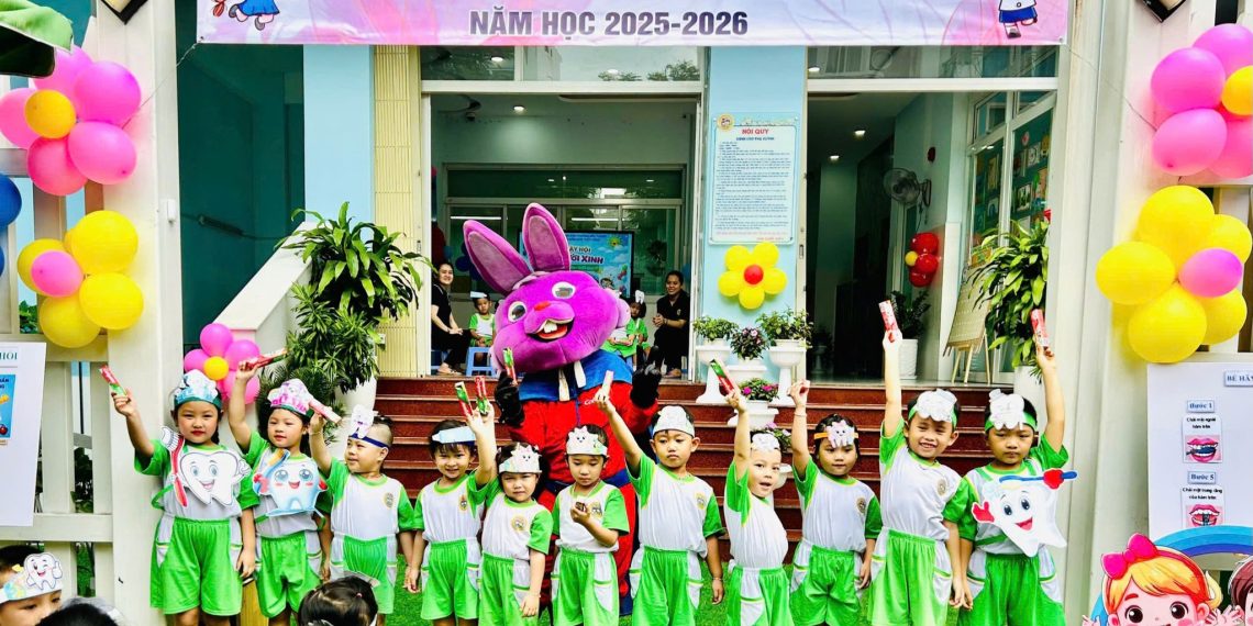 TRƯỜNG MẦM NON TUỔI HỒNG TỔ CHỨC NGÀY HỘI “NỤ CƯỜI XINH” – LAN TỎA YÊU THƯƠNG, CHĂM SÓC NỤ CƯỜI TRẺ THƠ.