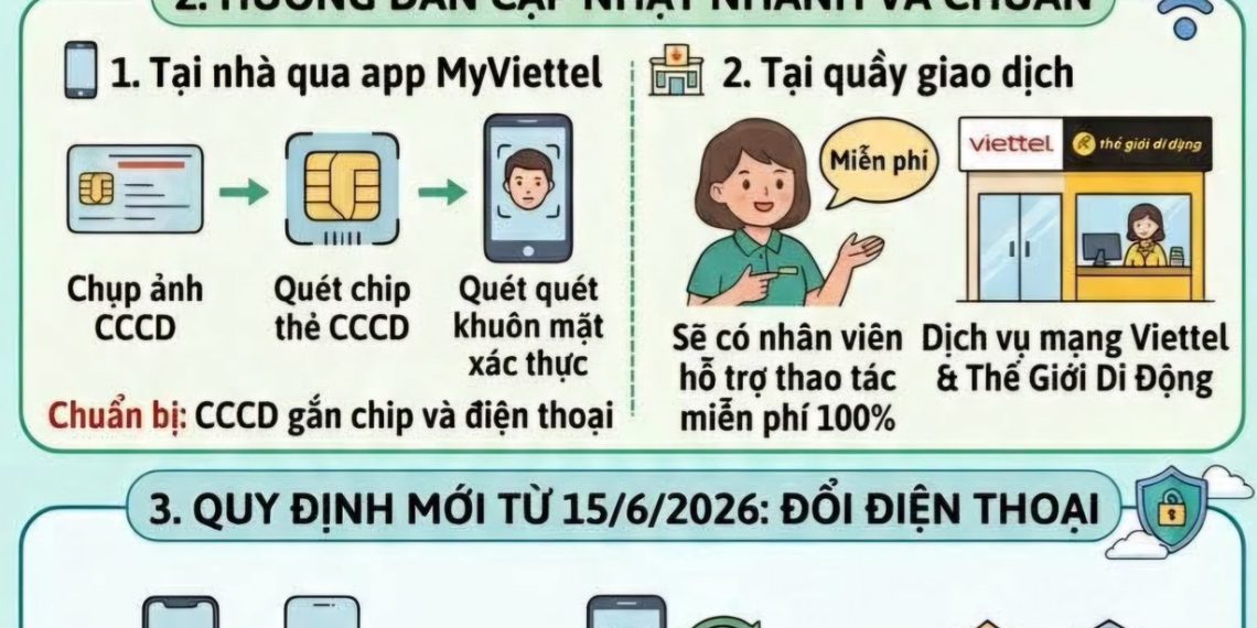 BÀ CON CHÚ Ý CẬP NHẬT THÔNG TIN SIM TRƯỚC NGÀY 15/4 ĐỂ TRÁNH BỊ KHÓA CHIỀU