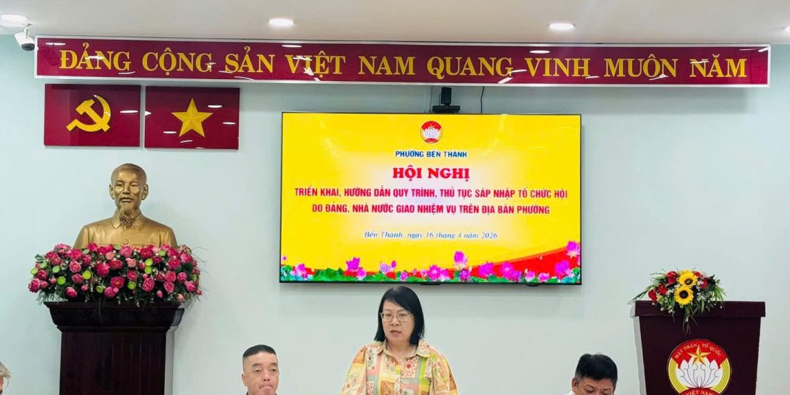 HỘI NGHỊ TRIỂN KHAI, HƯỚNG DẪN QUY TRÌNH, THỦ TỤC SÁP NHẬP CÁC TỔ CHỨC HỘI DO ĐẢNG, NHÀ NƯỚC GIAO NHIỆM VỤ TRÊN ĐỊA BÀN PHƯỜNG BẾN THÀNH