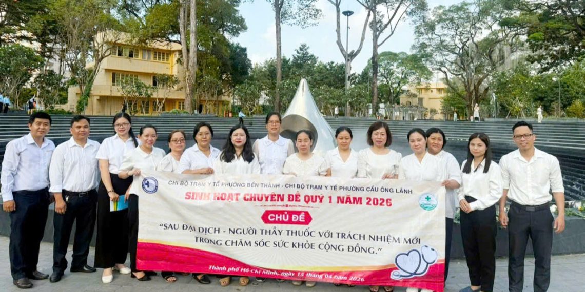 CHI BỘ TRẠM Y TẾ PHƯỜNG BẾN THÀNH VÀ CHI BỘ TRẠM Y TẾ PHƯỜNG CẦU ÔNG LÃNH TỔ CHỨC SINH HOẠT CHUYÊN ĐỀ NĂM 2026